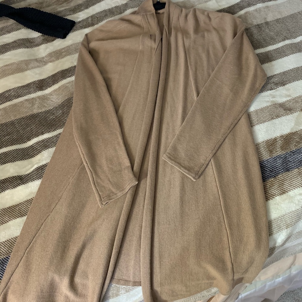 Beautiful long sleeve tan cardigan from J.Jill
